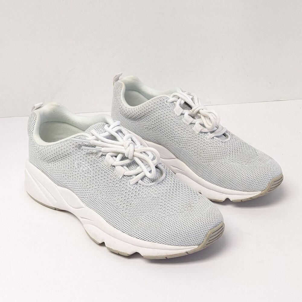 Propet Stability Fly Sneakers, White/Grey, Women's 7.5 M